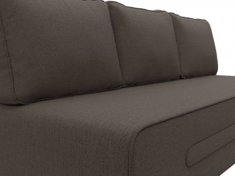 Диван прямой Приам (Коричневый/Рогожка) Лига Диванов арт.122733