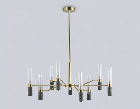 Потолочная люстра на штанге с мрамором Ambrella Ceramo Modern LH53355