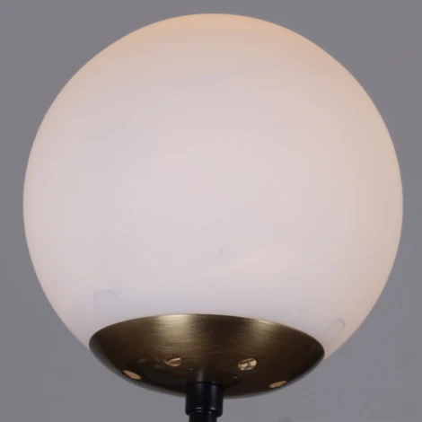 Бра с выключателем Reluce 36364-0.2-01 BK+COP (220V, шар)