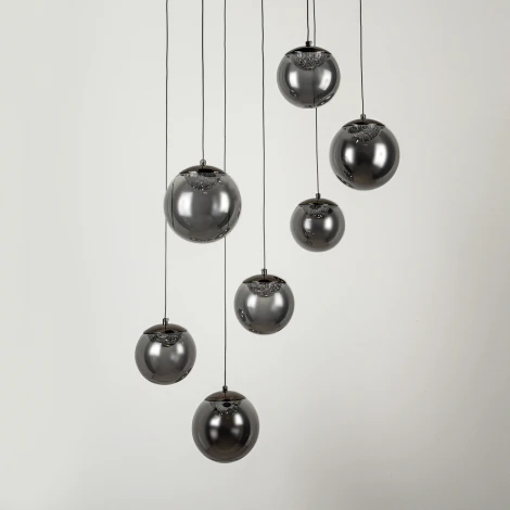 Подвесной светильник светодиодный с пультом с регулировкой цветовой температуры Modelux ML.2338.7 BK