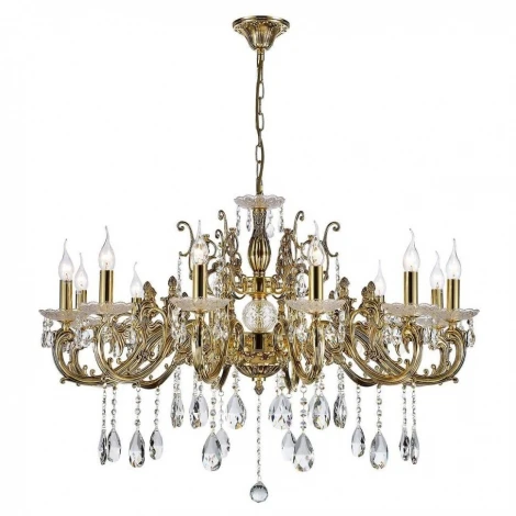 Подвесная большая люстра Dio D'Arte Colzano E 1.1.12.600 CG (220V, на цепи, подсвечник, свеча)