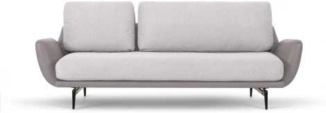 Диван Ispani трехместный ОГОГО (арт.786864), (Ткань,Экокожа/Серый)