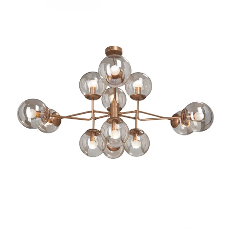 Потолочная люстра на штанге Vitaluce V4880-8/12PL (220V, шарики)