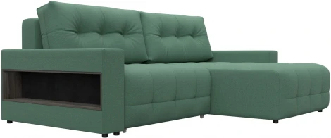 Диван угловой с полками Лига-053 НПБ Лига Диванов (Рогожка) арт.128934