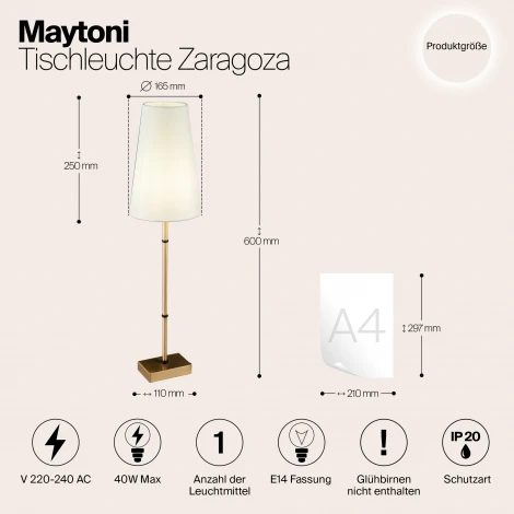 Потолочная люстра Maytoni Zaragoza H001CL-05BS (220V)