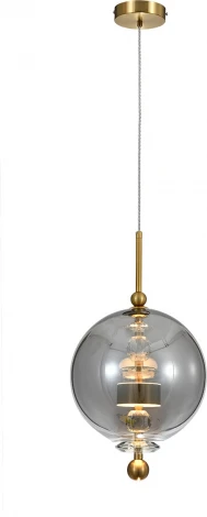 Подвесной светильник (11055/1P Smoke) Indigo Illusione V000187L (LED, 220V, на проводе, шар)