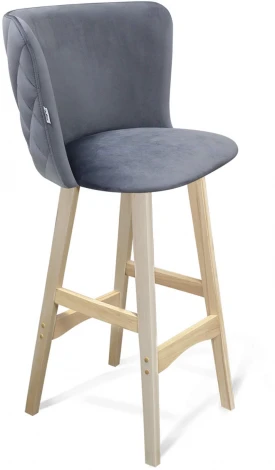 Стул барный SHT-ST36-3/S65 нейтральный серый/прозрачный лак Sheffilton 6895453402