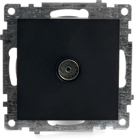 ТВ-розетка (черный) Stekker Катрин 39614