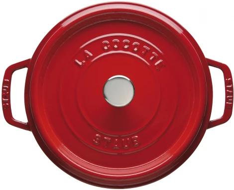 Кокот круглый, 22 см, 2,6 л, вишневый 1102206 Staub