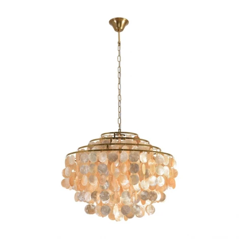 Подвесная люстра Lumion Shella 8386/6 бронза/перламутровый, металл/ракушка E14 6*40W 220V