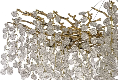 Подвесная люстра Dio D`arte Tavenna Gold Tavenna H 1.5.100.102 G (220V, хрусталь, на тросе)