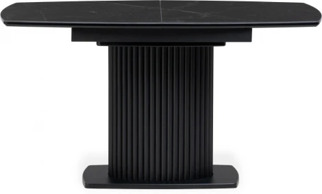 Керамический стол Фестер 140 (Фестер 140(180)х80х76 черный мрамор / черный) Notta арт.571396