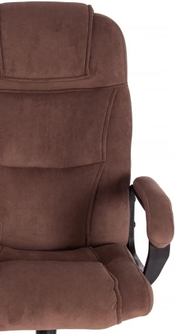 Кресло BERGAMO хром (22) флок , коричневый, 6 Tetchair 19372