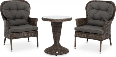 "Алиса" кофейный комплект из искусственного ротанга, цвет коричневый 4SIS арт.УТ-00004158