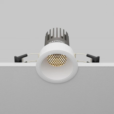 Встраиваемый светильник круглый светодиодный Maytoni Technical Maytoni Dip DL115-10W-3K-W