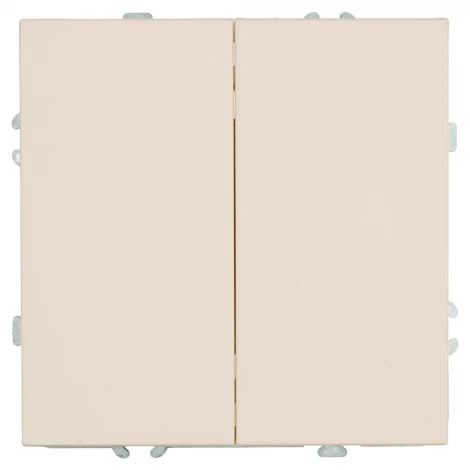 Переключатель двухклавишный (кашемир, soft touch) Stekker Эмили 49895