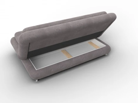 Диван-книжка Лига-123 (Металл,ЛДСП,Брус,Доска,Велюр/Бежевый) Лига Диванов 137621