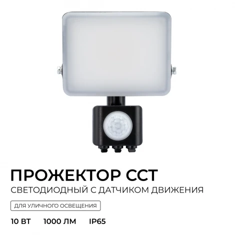 Прожектор уличный светодиодный с датчиком движения Apeyron 05-52