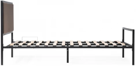 Двуспальная кровать Woodville Эгерт 160х200 черный / dark brown 552924