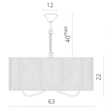 Подвесная люстра Divinare Rete 5008/04 SP-6