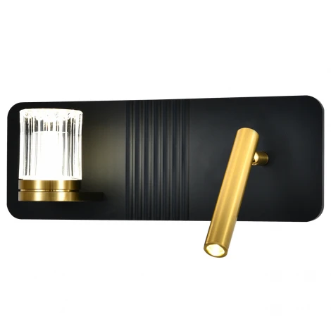 Настенный светильник светодиодный (14032/2W Black) Indigo Rilievo V000202L (220V)