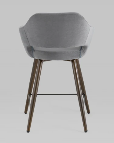 Стул полубарный Stool Group Саймон велюр тёмно-серый УТ000025168