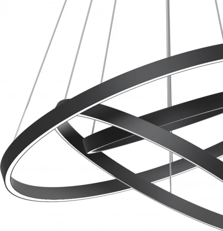 Подвесной светильник светодиодный Rim MOD058PL-L100BK Maytoni (220V, на тросе)