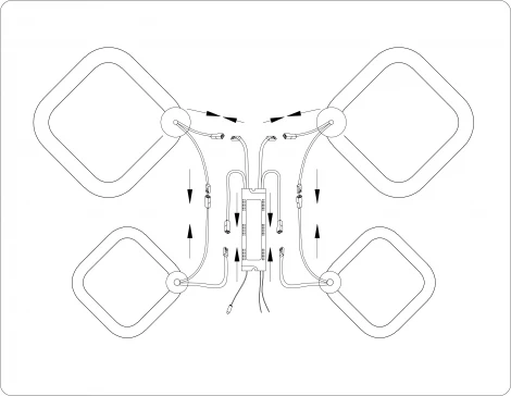 Потолочная люстра светодиодная с пультом Ambrella Original FA3822 (регулировка яркости, 220V)