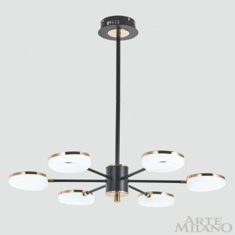 Потолочная люстра на штанге Arte Milano 277499/6 BK/GD (LED, 220V)