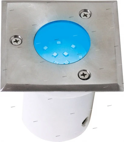 Светильник тротуарный светодиодный Horoz Inci, 1 лампа, белый с никелем и прозрачным