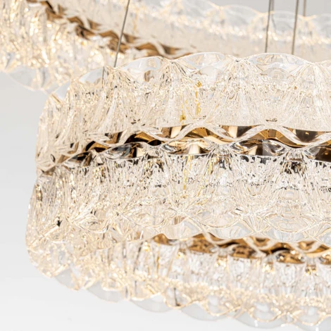 Подвесная люстра светодиодная с пультом с регулировкой цветовой температуры Modelux ML.8185.600.400 GD