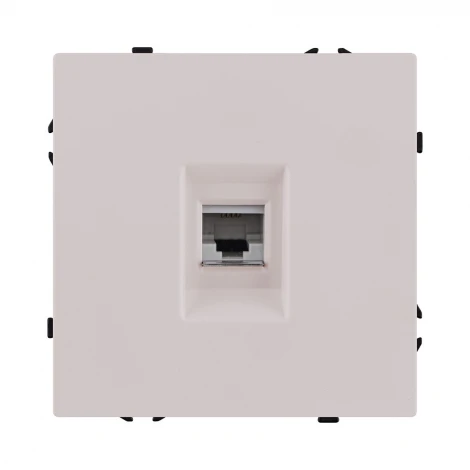 Розетка телефонная RJ11 кашемир матовый Kollinger Eclipse EC-019CM