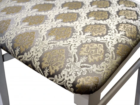 Стул Бонита белый/серебро, Маркус серебро от фабрики Mebelik