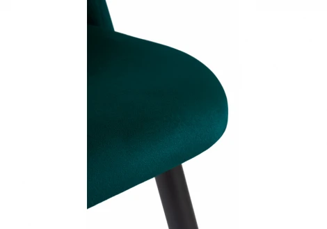 Стул Woodville на металлокаркасе Gabi green / black 15088