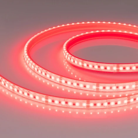 Светодиодная лента герметичная DOT-PFS-X120-12mm 24V RGB (14 W/m, IP68, 5m) (Arlight) 058096