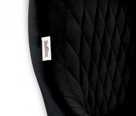 Стул Sheffilton SHT-ST38/S95-WH-1 ночное затмение/прозрачный лак/черный муар 8685712201