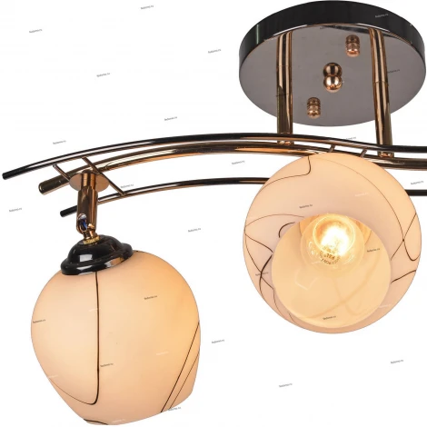 Потолочная люстра IDLamp Violetta 880/3PF-Darkgold
