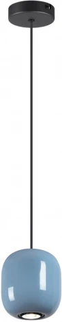Подвесной светильник Odeon Light Ovali 5053/1B PENDANT черный/голубой/металл GU10 LED 4W (220V, на проводе)