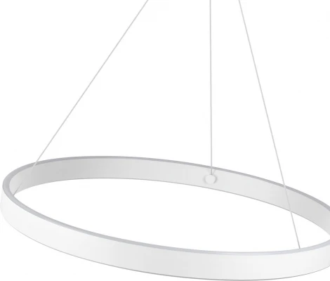 Подвесной светильник светодиодный диммируемый Novotech Sotto 359449 белый (регулировка яркости, 220V, управление смартфоном, умный дом - Алиса, Tuya Smart, на тросе, кольцо)