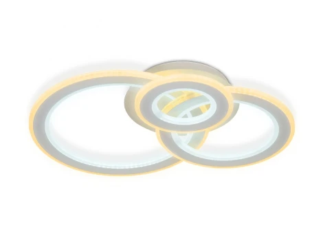 Потолочная люстра Ambrella Acrylica FA861 (регулировка яркости, LED, 220V, пульт управления, кольцо)