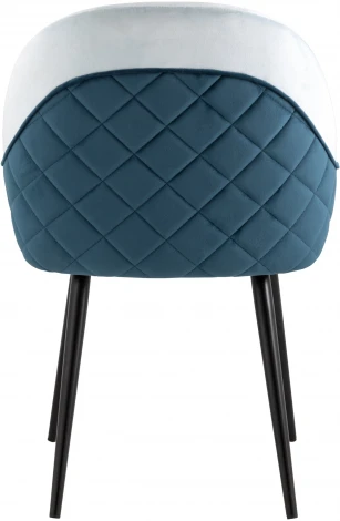 Стул Stool Group Новел велюр светло-голубой с синей спинкой УТ000035945