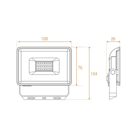 Светодиодный прожектор 20Вт 5700К IP65 Wolta WFL-20W/06