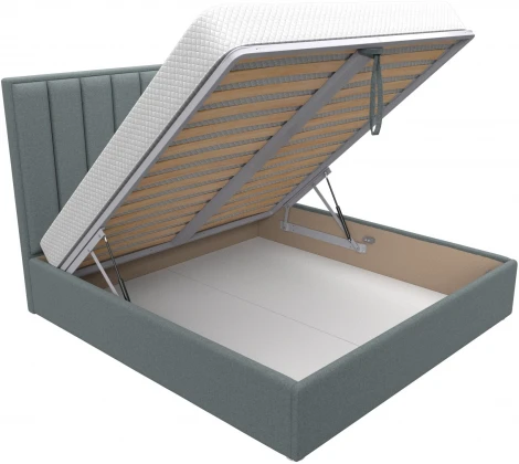 Кровать интерьерная Афродита 180 (Серый/Рогожка) Лига Диванов арт.123057