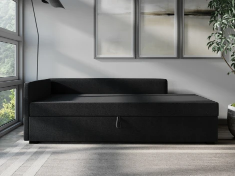 Диван-кровать Arsko Велес Угол левый рогожка графитовая