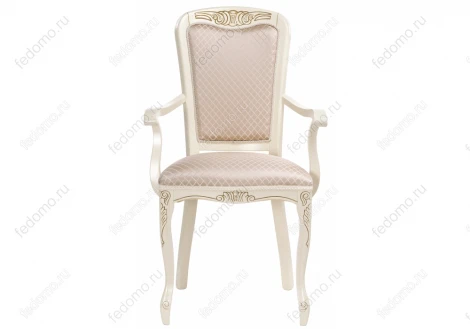 Кресло Woodville Клето патина золото / ромб 431002