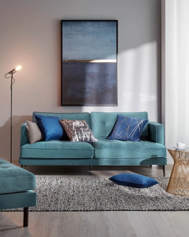 Журнальный стол La Forma (ex Julia Grup) Jolene (Золотой,Прозрачный/ Стекло,Железо,Металл)