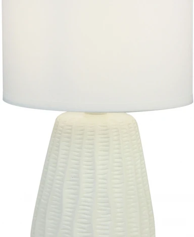 Настольная лампа Escada Hellas 10202/L White 1х40Вт Е14, керамика/ткань, белый