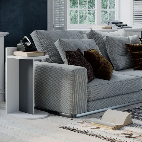 Стол приставной DOM SIDE TABLE (Темно-серый) LEVE