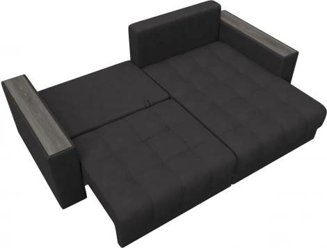 Диван угловой с декором Лига-049 НПБ Лига Диванов (Замша) арт.128478