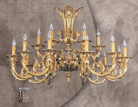 Подвесная люстра Riperlamp 538A 538A/18 AB